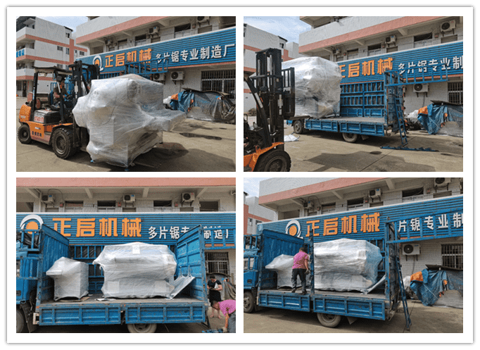 2020年8月發往山東省泰安市--方木多片斷料鋸