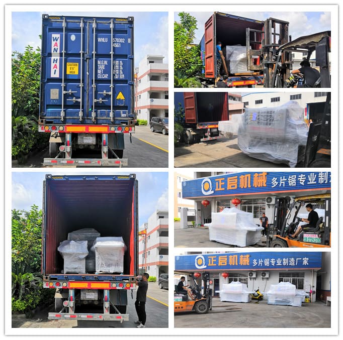 2019年6月發往印尼--ZQ400原木多片鋸、ZQ200型方木多片鋸、