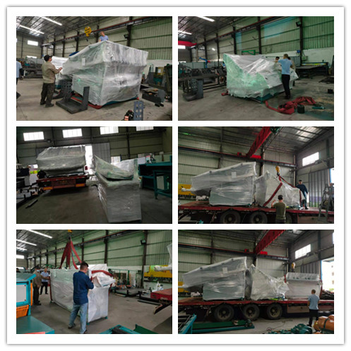 2021年8月9日發往山西省運城市-ZQ350型圓木多片斷料鋸、放料架、提升輸送架、皮帶輸送架