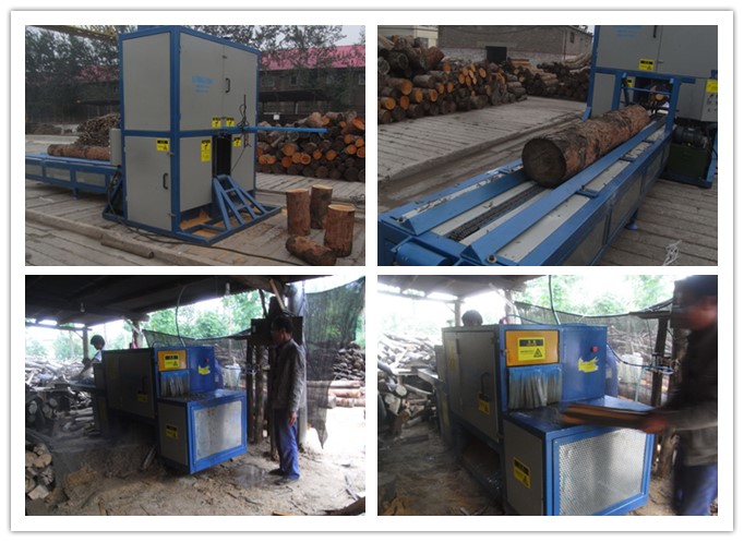 山西長治--原木截斷機(jī)、原木多片鋸工作圖