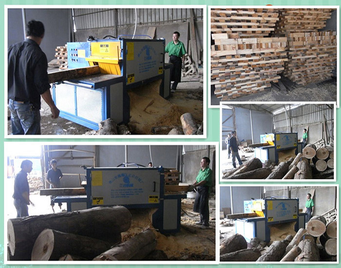 浙江-寧波-方木多片鋸高200-寬400的多片鋸加工現(xiàn)場(chǎng)
