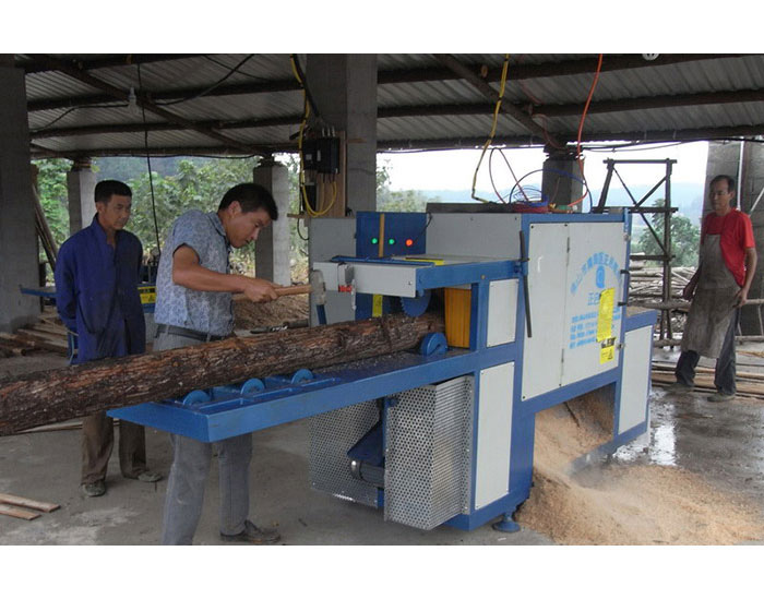 安徽蕪湖南陵鎮-圓木多片鋸250加工現場