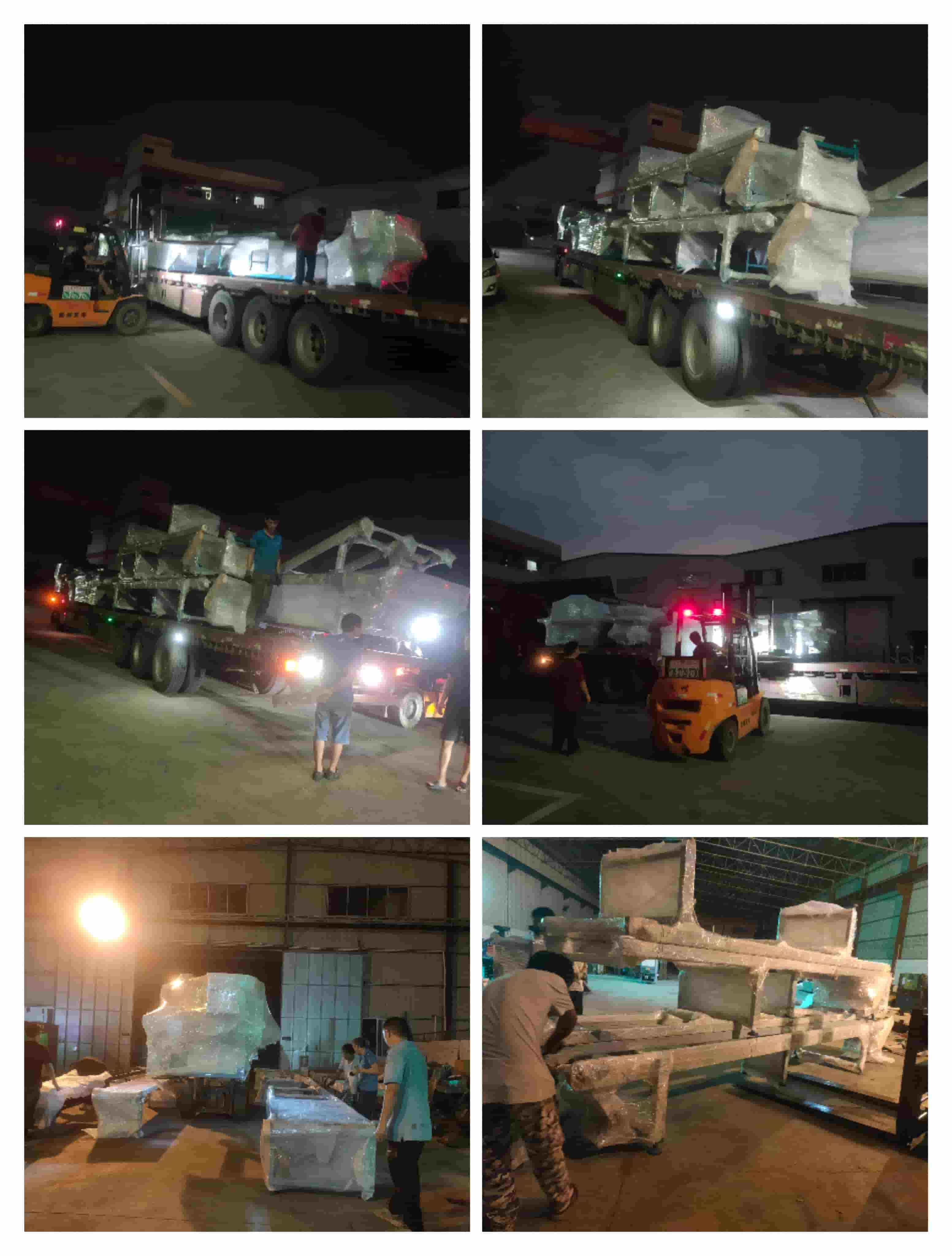 2021年9月28日發(fā)安徽宿松-ZQ250圓木多片鋸、ZQ150方木多片鋸、300圓木截?cái)噤彙⑿逼律狭霞堋A木出料架、方木自動(dòng)出料架、ZQ600清邊多片鋸、圓木上料堆送架